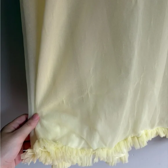 Yellow Ruffled Mini Dress - Picture 5 of 5